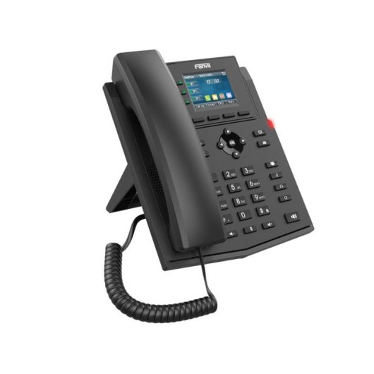 Teléfono IP Fanvil X303P Negro con 4 líneas y pantalla LCD 2.4"