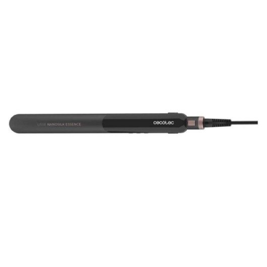 Plancha de Pelo Keratina Cecotec Lisse NanoSilk Essence Black 230ºC Autoapagado Bolsa de Viaje Negro