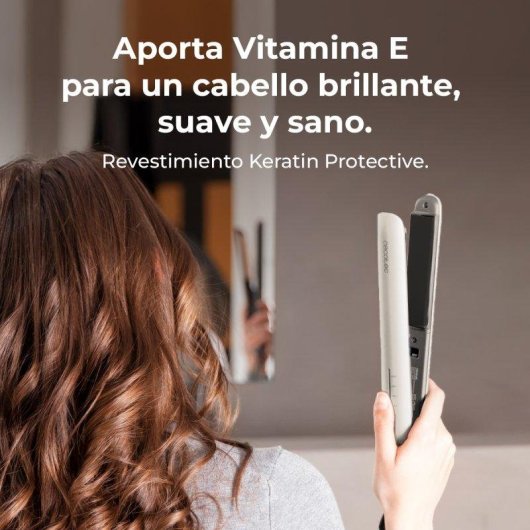 Keramik-Turmalin-Glätteisen Cecotec Lisse 880 Hidraprotect 220ºC 4 Stufen Ionen Weiß