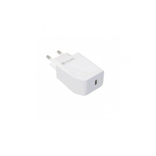 Adaptador de Corriente USB-C Muvit 20W Blanco