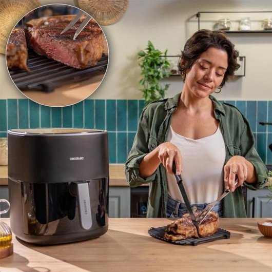 Friteuse sans Huile Cecotec Cecofry&Grill Duoheat 6500 6,5L 2200W Double Grill 12 Menus