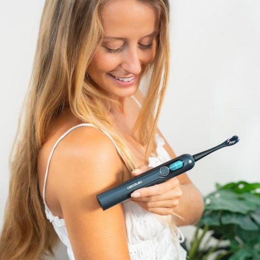 Cepillo de Dientes Sónico Cecotec Toothcare Ultrasonic Platiniumswing 5 Modos 8 Cabezales Sensor de Presión Estuche