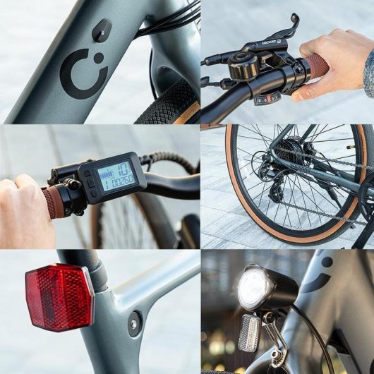 Bicicleta Eléctrica Sprint Silver 28" 70 km Autonomía Shimano Altus 8v
