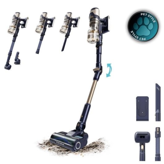 Aspirador sem Fios Cecotec Conga Rockstar RS80 Pet Flex 600W 65 min Antiemaranhamento Animais