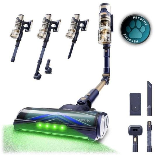 Aspirador sem Fios Cecotec Conga Rockstar RS80 Pet Flex 600W 65 min Antiemaranhamento Animais