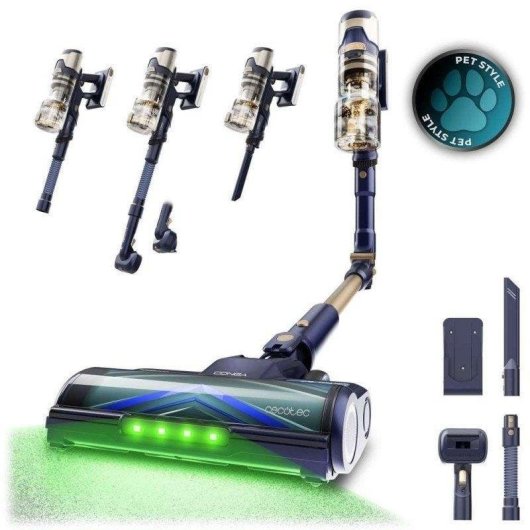 Aspirador sem Fios Cecotec Conga Rockstar RS80 Pet Flex 600W 65 min Antiemaranhamento Animais