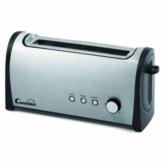 Grille-pain Comelec TP 1721 1 Fente Longue 1000W 6 Niveaux Inox