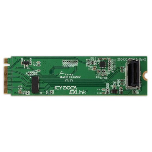 Adaptador ICY DOCK MB309A5 M.2 NVMe PCIe 5.0 a MCIO 4i con Redriver