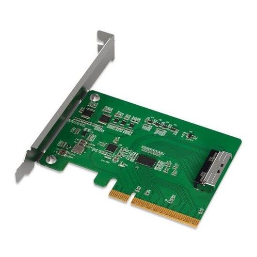 Adaptador ICY DOCK MB409A5 PCIe 5.0 x8 a MCIO 8i con Redriver