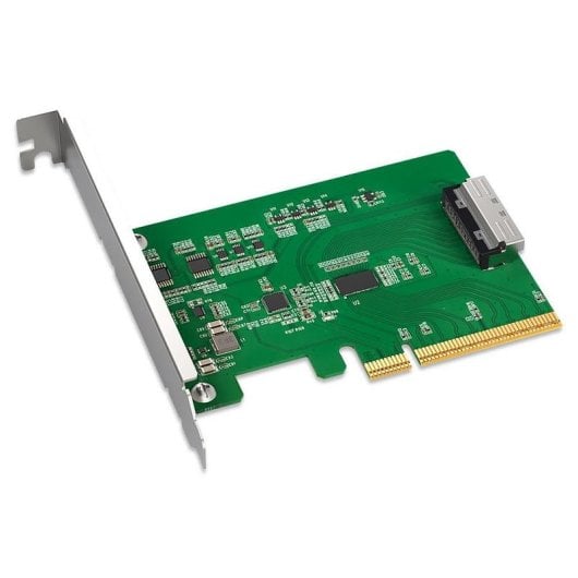 Adaptador ICY DOCK MB409A5 PCIe 5.0 x8 a MCIO 8i con Redriver