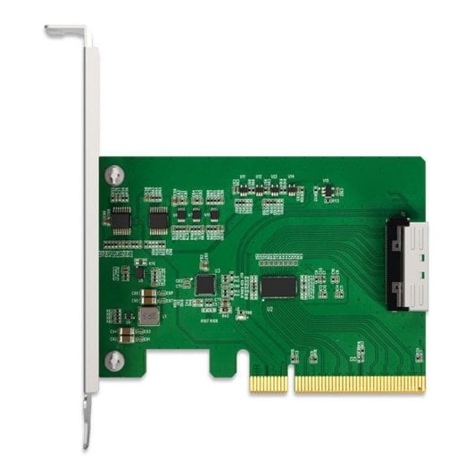 Adaptador ICY DOCK MB409A5 PCIe 5.0 x8 a MCIO 8i con Redriver