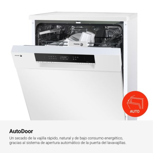 Máquina de lavar loiça Fagor 4LVF-623AD 13 Talheres Classe C Branco LED Autolimpeza