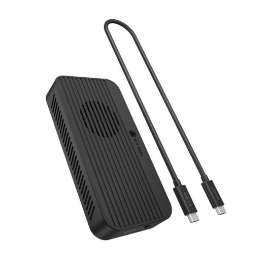 Caja PC Icy Box Diamond Case 1980 M.2 Alluminio Nero con Ventola Hot-swap