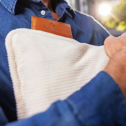 Almofada de aquecimento elétrica Beurer HK-77 com bateria de ião de lítio