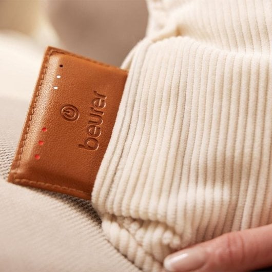 Almofada de aquecimento elétrica Beurer HK-77 com bateria de ião de lítio