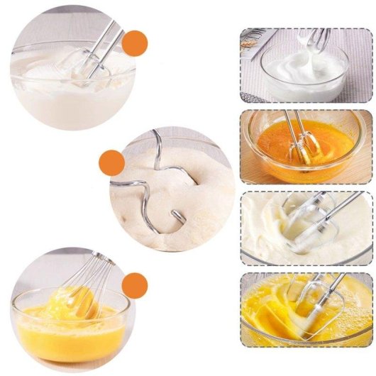 Batidora de mano Dam Electronics Doble Varilla 800W 5 velocidades