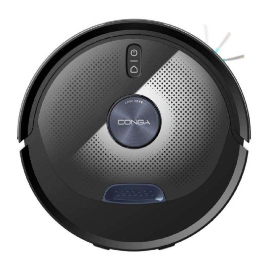 Aspirateur Robot et Laveur Cecotec Conga M80 Dark Navigation Láser 25000 Pa Autonomie 240 min