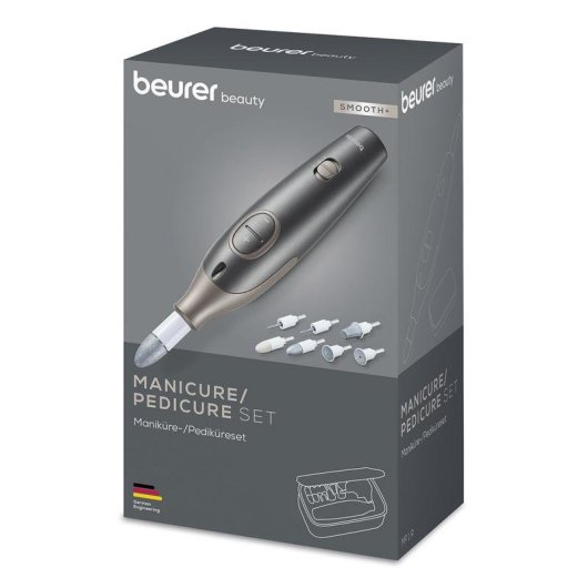 Set de Manucure et Pédicure Beurer avec Adaptateurs en Saphir et Écran LED