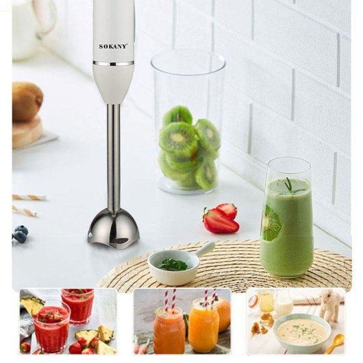 Batidora de mano Dam Electronics 600W con dos velocidades y brazo inoxidable