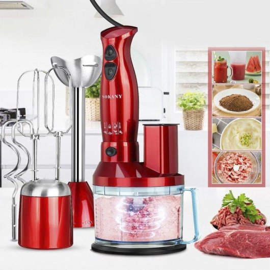 Batidora Robot De Cocina De Mano Dam Electronics 9 Em 1 700W Multi Função