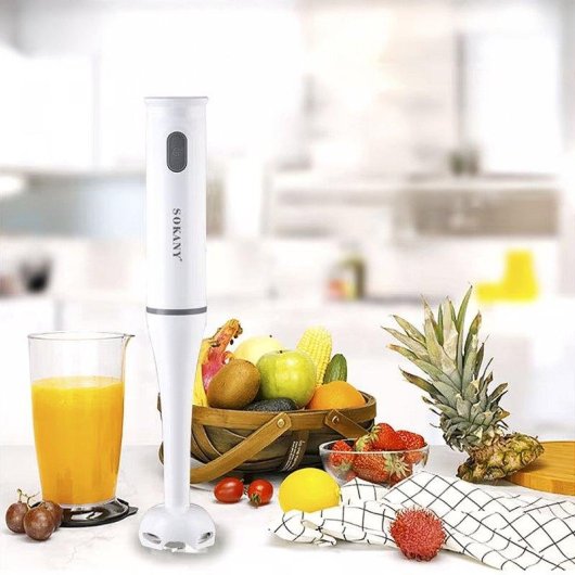 Batidora de mano Dam Electronics 200W con cuchillas de acero inoxidable apta para lavavajillas