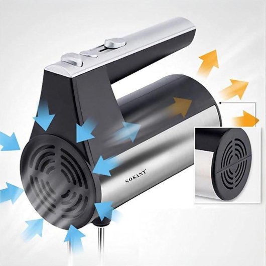 Doble batidora de mano Dam Electronics 300W 5 velocidades turbo