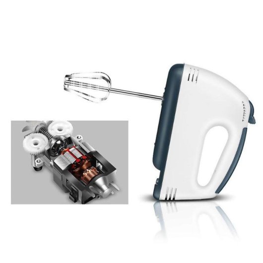 Batidora de mano doble Dam Electronics 260W 7 velocidades turbo