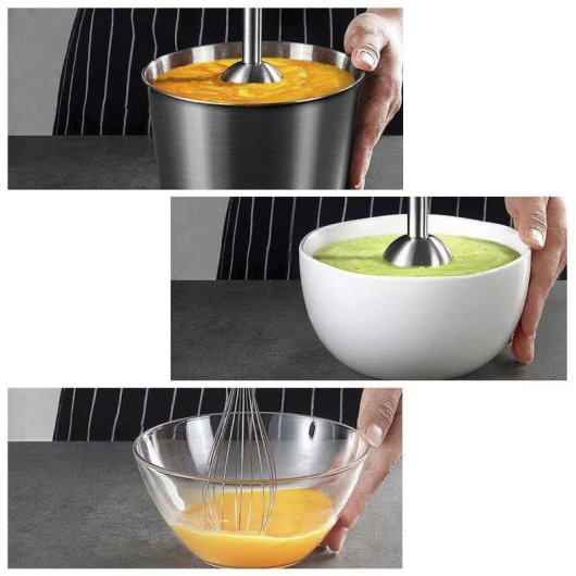 Batidora de mano Dam Electronics 4 en 1 700W doble control velocidad