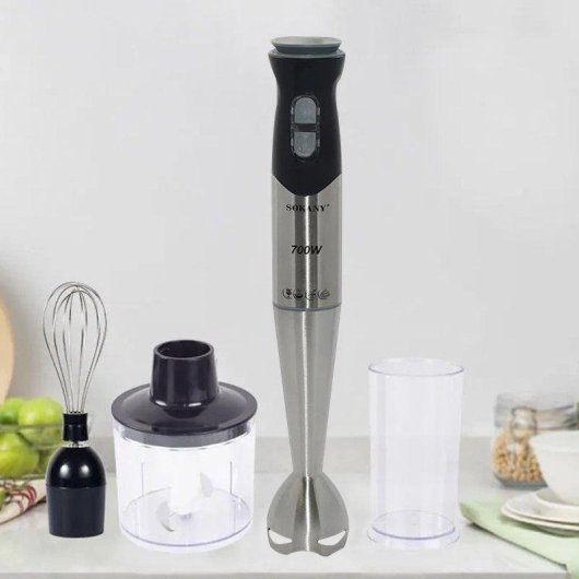 Batidora de mano Dam Electronics 4 en 1 700W doble control velocidad