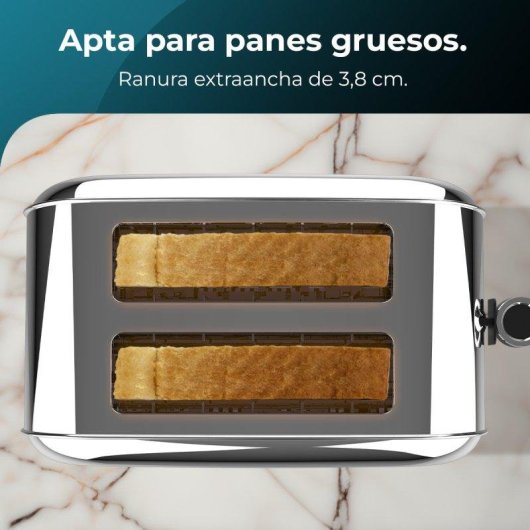 Tostador Vertical Cecotec Toastin' Time 850 Inox Essential 850W
