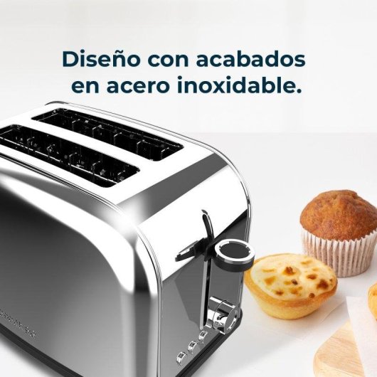 Tostador Vertical Cecotec Toastin' Time 850 Inox Essential 850W