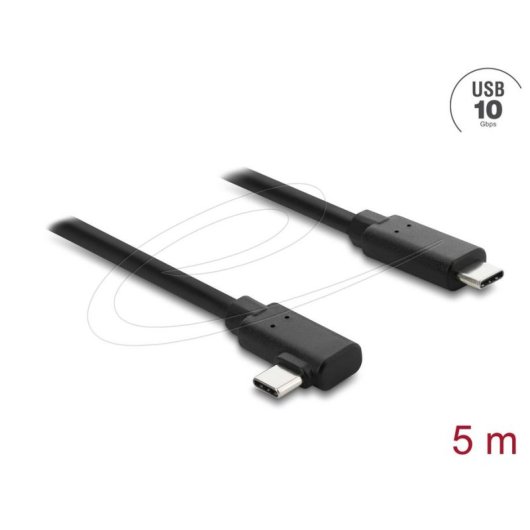 Cable USB-C DeLOCK 87240 5 m USB 2.0 10 Gbit/s Negro