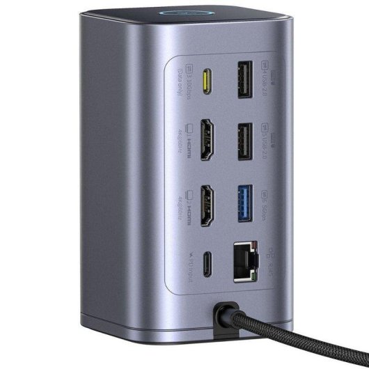 Estación de acoplamiento Baseus Nomos NU1 Air 12-en-1 4K 100W