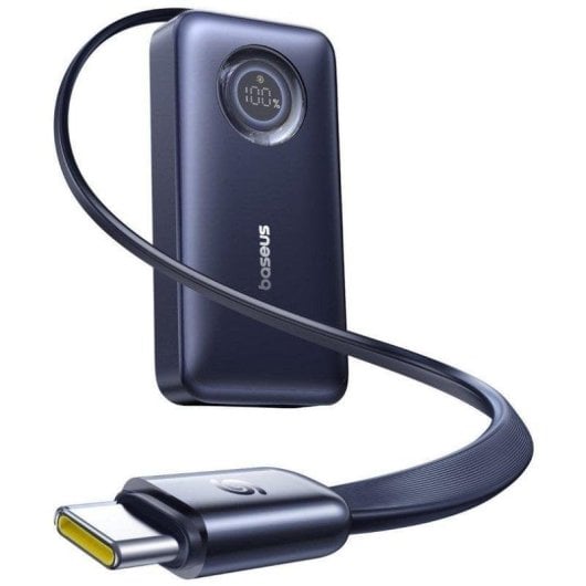 PowerBank Baseus EnerCore CR11 10.000mAh 45W con Cable Retráctil Azul