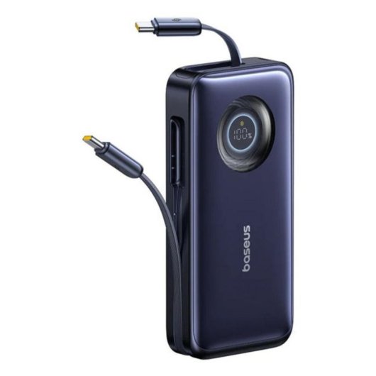 Batteria Esterna Baseus EnerCore CR11 20.000mAh 100W Cavo Retrattile Blu