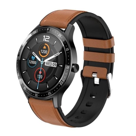 Maxcom FW43 Cobalt 2 Bluetooth 50mm TFT Negro Correa Negra y Oro IP67 SpO2 Pulsómetro Tensiómetro