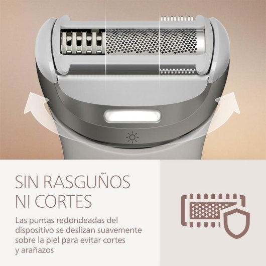 Rasoio Corpo Philips Lady Shaver Series 8000 BRL159/00 Senza Fili 100min Funzionamento a Umido 6 Accessori