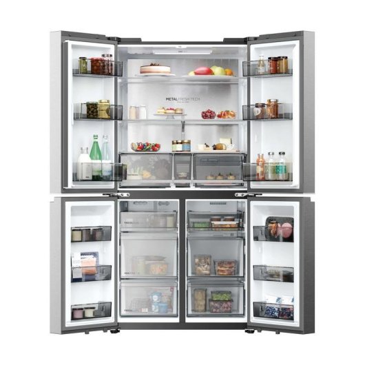 Frigorífico Americano Haier HCR59F18DNMM Total No Frost 182,5cm 706L D Inox