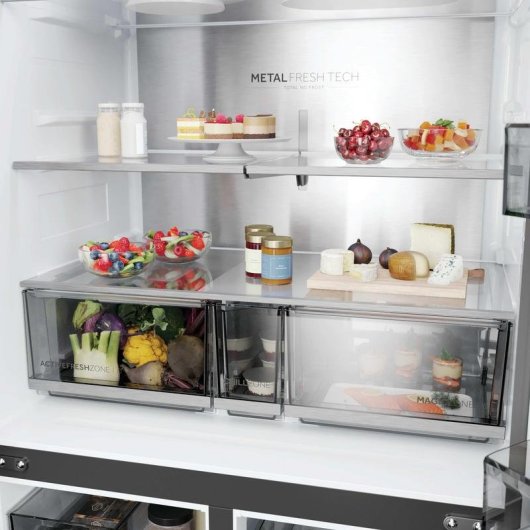 Frigorífico Americano Haier HCR59F18DNMM Total No Frost 182,5cm 706L D Inox