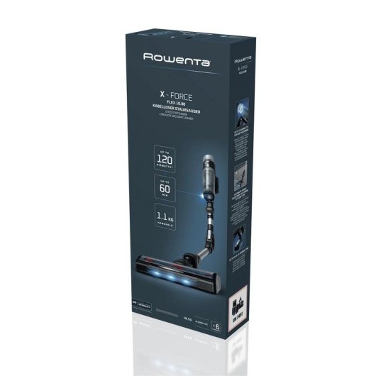 Aspirateur sans Fil Rowenta X-Force Flex 10.80 Allergy 300W 60 min Vert Noir