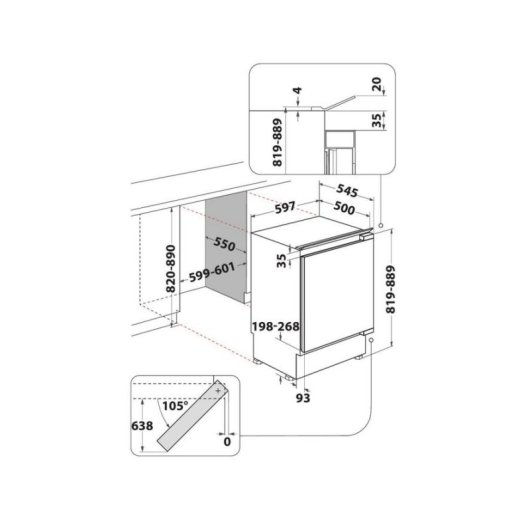 Frigorifero Una Porta Indesit INBUL021 Defrost 81,5 cm 144 L E Grigio