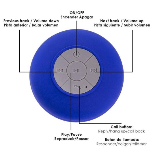 Altavoces Dam Electronics Bluetooth 3.0 3W con ventosa y manos libres