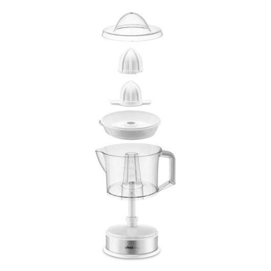 Exprimidor de cítricos eléctrico Ufesa Zing 40W 0.7L con 2 conos