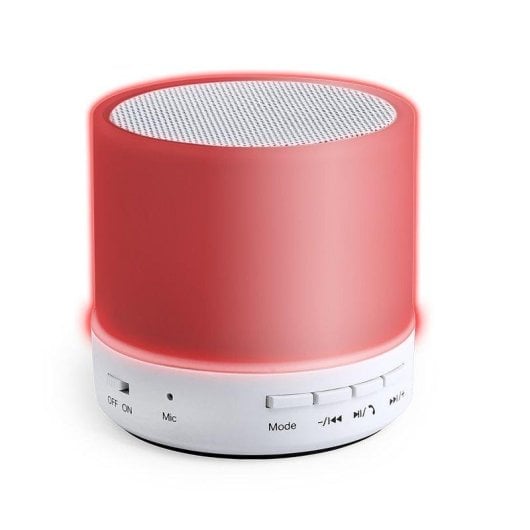 Colunas Dam Electronics Bluetooth 3W com luzes LED multicoloridas