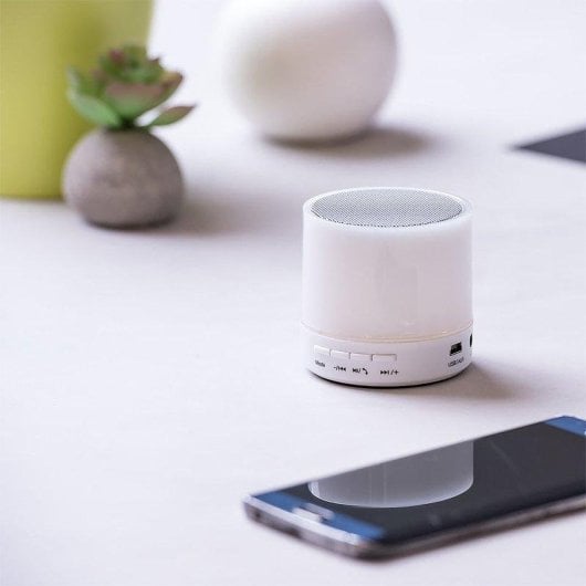 Colunas Dam Electronics Bluetooth 3W com luzes LED multicoloridas