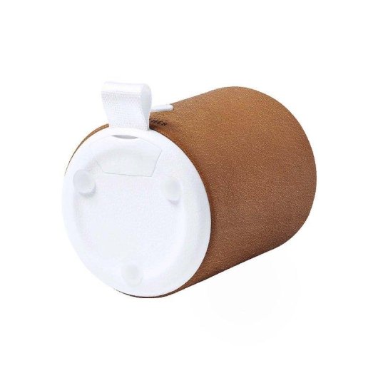 Colunas Dam Electronics Bluetooth 3W com couro reciclado e micro SD