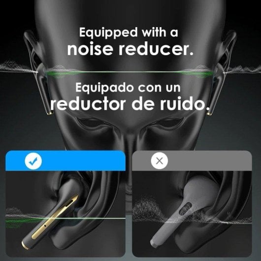 Auriculares Dam Electronics J18 Bluetooth 5.0 TWS com controlo tátil e base 300mAh