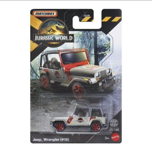 Jeep MATTEL Jurassic World JGL00 Escala 1:64 Metal Plástico Multicolor