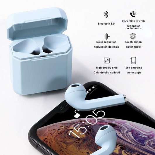 Auriculares Dam Electronics i2 Bluetooth 5.0 Tácteis com Cancelamento de Ruído