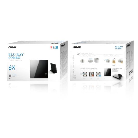 Graveur Blu-ray ASUS SBC-06D2X-U USB 2.0 avec support BDXL
